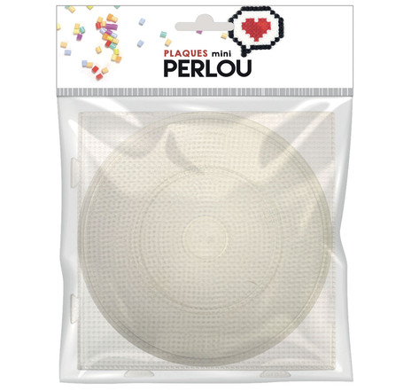 Plaque pour perles mini perlou rond 15cm et carré 14cm - Perlou