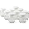 LAGRANGE Lot de 9 pots yaourtiere - 430301 - 185 g - Transparent et blanc