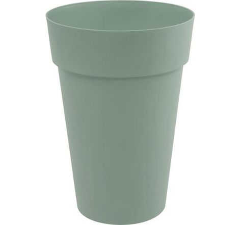EDA PLASTIQUE - Vase haut Toscane - 67L - Ø 46 x 65 cm - Vert laurier