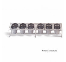 Support inox pour bacs gn - pujadas - inox