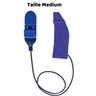 Housse mono de protection appareils auditifs taille m avec cordon  bleu