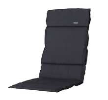 Madison Coussin de siège en fibre Basic 125x50 cm noir