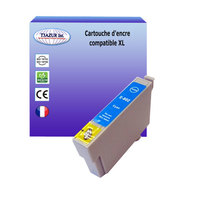 Cartouche Compatible pour Epson T0802 (C13T08024010) Cyan - T3AZUR