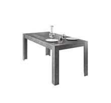Table de Salle a Manger rectangulaire - Noir marbre - L 180 x P 90 x H 79 cm - MARMO