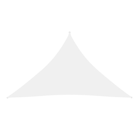 vidaXL Voile de parasol tissu oxford triangulaire 2 5x2 5x3 5 m blanc