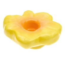 Bougeoir en céramique fleur jaune