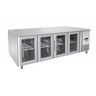 Table réfrigérée positive gn 1/1 de 4 portes vitrées - 560 l - atosa - r290 - acier inoxydable45602230vitrée x700x840mm