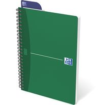 Cahier agrafé Office Essentials A4, couverture souple, 180 pages, carreaux Seyès, couleurs assorties, compatible SCRIBZEE® (bloc 90 feuilles)