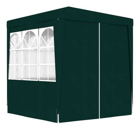 vidaXL Tente de réception avec parois latérales 2x2 m Vert 90 g/m²