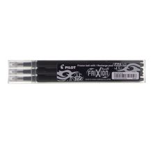 FriXion, recharge pour stylo à encre gel, pointe moyenne de 0,7 mm, encre noire (paquet 3 unités)