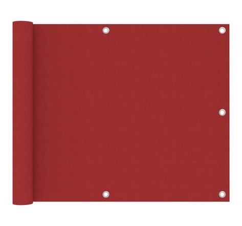 Vidaxl écran de balcon rouge 75x400 cm tissu oxford
