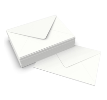 Lot de 100 Enveloppe blanche 133x184 mm
