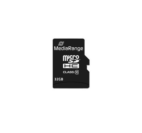 Carte mémoire Micro SD MediaRange 32Go Class 10 avec adaptateur