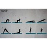 Avento Tapis de fitness/yoga Mousse NBR Bleu