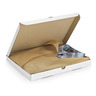 Boîte extra-plate d’expédition carton blanche 30,5x22x2,5 cm (colis de 50)