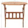 Vidaxl table pliable de jardin 90x75 cm bois d'acacia massif