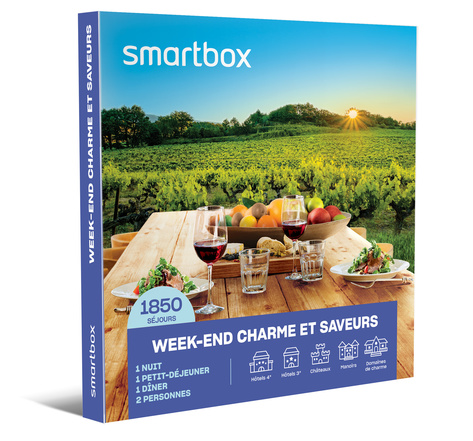 Week-end charme et saveurs - smartbox - coffret cadeau séjour