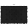 vidaXL Coussins de plancher de palette 7 Pièces Noir Coton