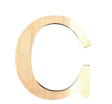 Alphabet en bois 19 cm Lettre C - Artémio