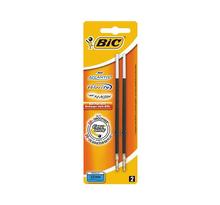 Blister de 2 recharges x-smooth pointe moyenne 1 mm noire pour stylo bille atlantis soft bic