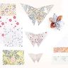 60 feuilles pour origami - bouquet floral sauvage