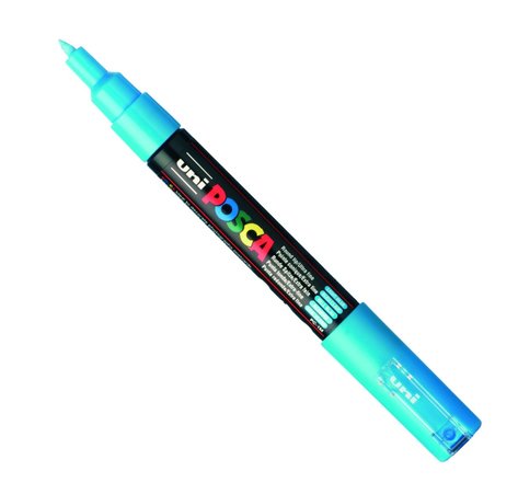 Marqueur posca bleu clair pc1mc pointe conique extra-fine