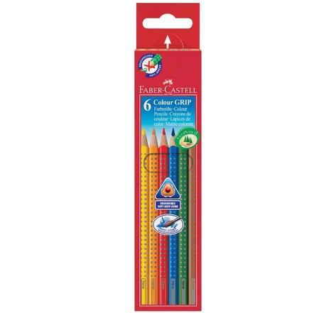étui de 6 crayons de couleur COLOUR GRIP 2001 FABER-CASTELL