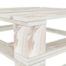vidaXL Tables palette de jardin 2 Pièces blanc bois