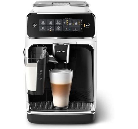 Philips ep3243/50 - machine a café automatique expresso séries 3200 lattego - 3 intensités de café - 15 bar - blanc/laqué noir