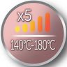 REMINGTON Brosse chauffante Keratin Protect - 5 niveaux de température
