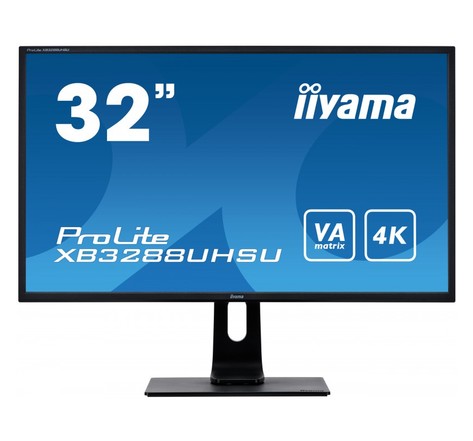 Iiyama prolite xb3288uhsu-b1 led display 80 cm (31.5") 3840 x 2160 pixels 4k ultra hd noir