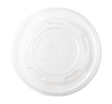 Couvercle plat compostable 230 ml - lot de 1000 - vegware - cpla