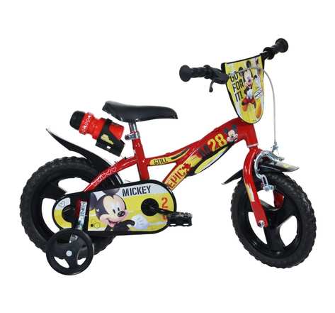 Dino bikes vélo pour enfants mickey mouse rouge 12"