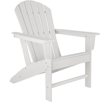Tectake Chaise de jardin Janis  - blanc