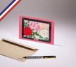 Carte simple art gallery créée et imprimée en france sur papier certifié pefc - fleurs de tanigami