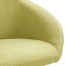 Vidaxl chaises de salle à manger 4 pièces vert tissu