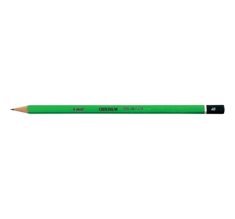 Crayon 550, degré de dureté: 4B, hexagonal (lot de 12)