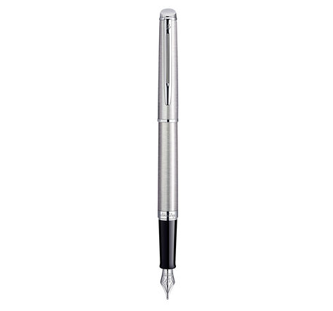 WATERMAN Hemisphere stylo plume, acier inoxydable, plume fine,  attributs palladium, Coffret cadeau