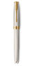 Parker sonnet premium  stylo plume  argent mistral (argent massif)  plume fine 18k  coffret cadeau