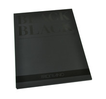 Papier fabriano noir bloc 24x32 300g 20 feuil. Ultranoir