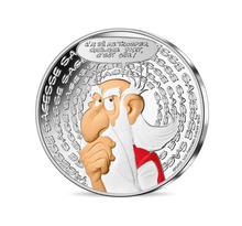 Astérix - sagesse - monnaie de 10€ argent colorisée