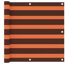 Vidaxl écran de balcon orange et marron 90x300 cm tissu oxford