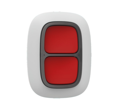 Double bouton d'urgence Blanc pour système d'alarme Ajax
