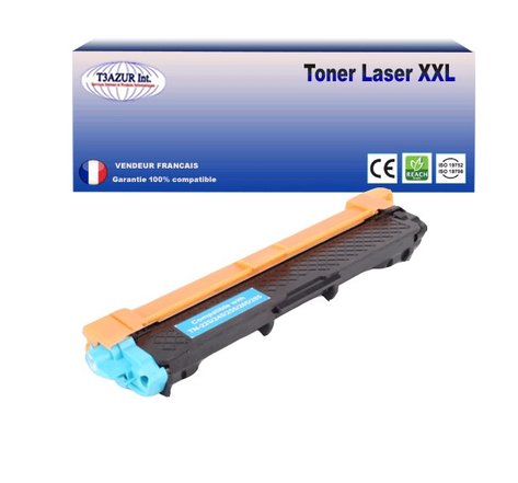 Toner compatible avec Brother TN245 Cyan pour Brother HL-3152CDW  HL-3170CDW  HL-3172CDW - 2 200 pages - T3AZUR