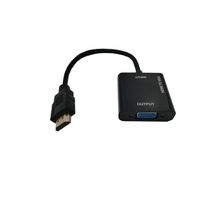 LINEAIRE ADHD540U Adaptateur HDMI mâle/VGA - Jack 3,5mm stéréo femelle 1080p pour ordinateur - 0m15 - Noir