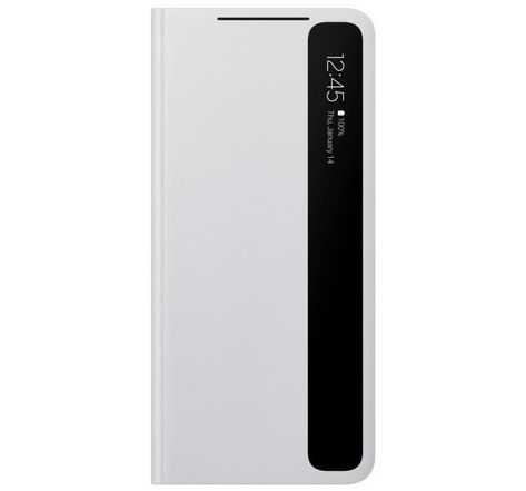 Smart Clear View Cover S21 Ultra Gris Clair