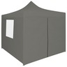 vidaXL Tente de réception escamotable avec 4 parois 3x3 m Anthracite