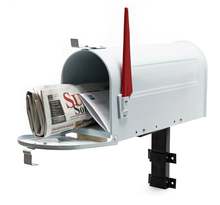 Us mailbox boite aux lettres design américain blanc montage au mur poste