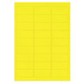 Étiquette polyester jaune 63,5x29,6 mm (colis de 270)