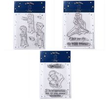 11 Tampons transparents Le Petit Prince Etoiles + Messages + Renard